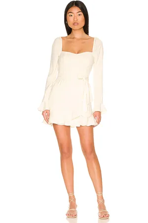 MORE TO COME Khloe Ruffle Sleeve Mini Dress in - . Size S (also in L, XS).