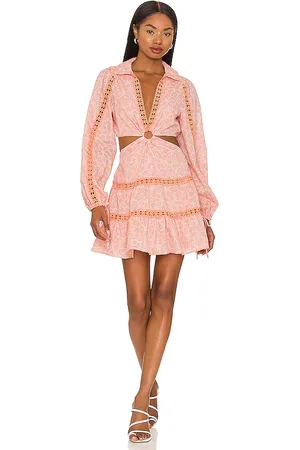Tularosa Celina Mini Dress in - Peach. Size M (also in XL).