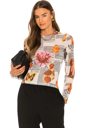 Miaou Long Sleeve Tee in - White. Size S (also in XS).