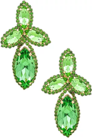 8 Other Reasons Mulher Brincos - Open Arms Earrings in - Green. Size all.