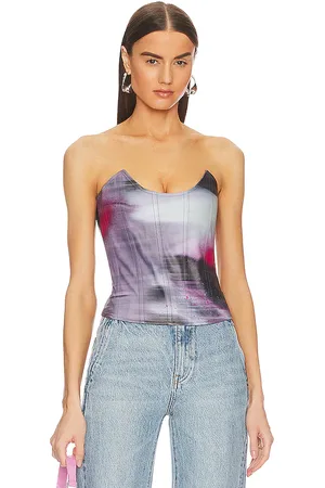 Miaou Leia Corset in - Purple. Size M (also in S, XS).