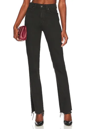 GRLFRND Harlow High Rise Slim Boot with Slit in - Charcoal. Size 23 (also in 31).