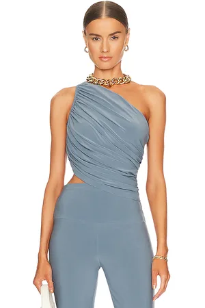 Norma Kamali Diana Top in - Baby Blue. Size L (also in XL).