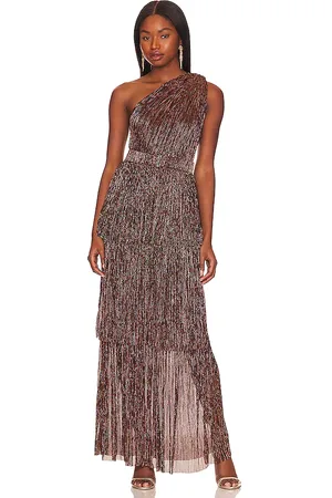 Sabina Musayev X REVOLVE Terina Gown in - Metallic . Size L (also in S, XL, XS).