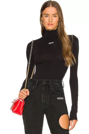 OFF-WHITE Mulher Camisas - Long Sleeve Second Skin Turtleneck in - Black. Size 36 (also in 38, 40, 42, 44).