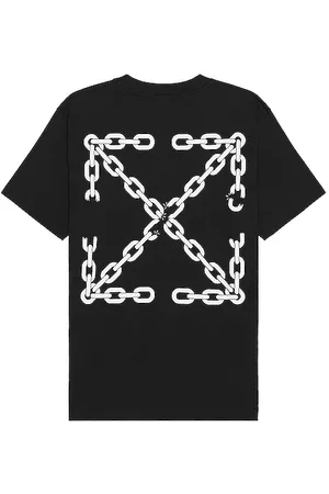 OFF-WHITE Chain Arrow Slim Short Sleeve T-Shirt in - Black. Size L (also in M, S, XL, XS).