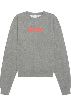 OFF-WHITE Emotion Arrow Over Crewneck in - Grey. Size L (also in M, S, XL).
