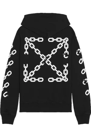 OFF-WHITE Chain Arrow Slim Hoodie in - Black. Size L (also in M, S, XL, XS).