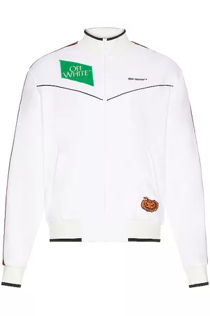 OFF-WHITE Multilogo Slim Tracktop Jacket in - White. Size L (also in S, XL).