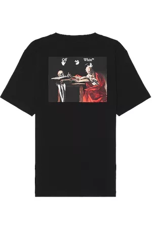OFF-WHITE Homem Camisas - Caravag Paint Slim S/s Tee in - Black. Size L (also in M).