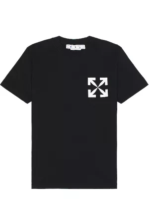 OFF-WHITE Single Arrow Slim S/s Tee in - Black. Size L (also in M, S, XL, XS).