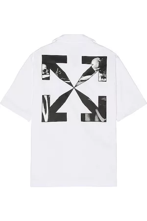 OFF-WHITE Homem Camisas - Caravag Arrow Holiday Shirt in - White. Size S (also in XL).