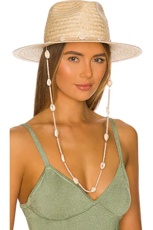 Lack of Color Seashells Fedora Hat in - Neutral. Size L (also in M, S).