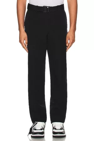 OFF-WHITE Homem Calças Justas - Buckle Dry Wool Slim Pant in - . Size 48 (also in 46).