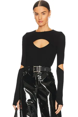 Michael Lauren Houston Long Sleeve Fitted Top in - . Size L (also in M, S, XL, XS).