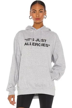 DEPARTURE Just Allergies Oversized Hoodie in - Grey. Size all.