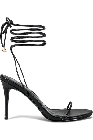 Femme LA 3.0 Barely There Lace Up Heel in - Black. Size 10 (also in 11).