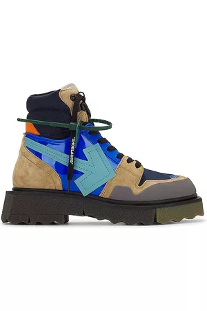 OFF-WHITE Hiking Sponge Sneakerboots in - Tan,Blue. Size 42 (also in 43, 44, 45, 46).