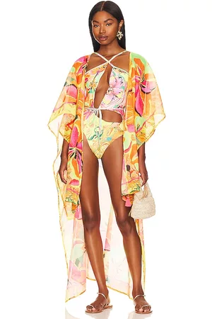 Agua Bendita Mulher Quimonos - X REVOLVE Dara Kimono in - Orange. Size all.