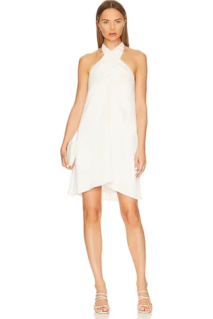 Bobi Black High Neck Halter Mini Dress in - . Size M (also in S, XS).