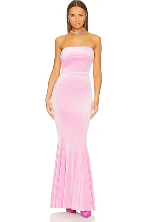 Norma Kamali Fishtail Gown in - Pink. Size L (also in M, XS).