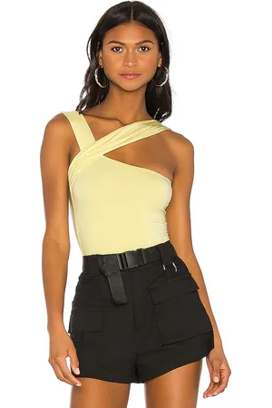 h:ours Halsey Bodysuit in - Yellow. Size L (also in S, XL, XXS).