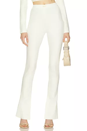 OFF-WHITE Mulher Calças - Sleek Split Leggings in - Cream. Size 36 (also in 38, 40, 42).