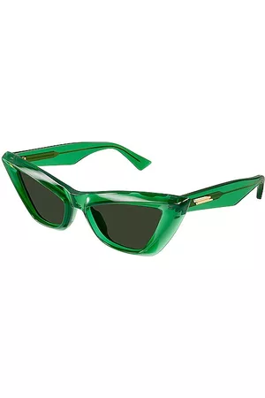 Bottega Veneta Mulher Óculos de sol cat eye - Acetate Cat Eye in - Green. Size all.