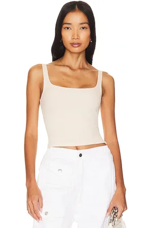 LnA Scoop Ribbed Tank in - Ivory. Size L (also in M, XL).