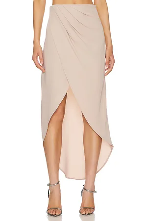 superdown Arielle Slit Maxi Skirt in - Nude. Size M (also in XS).