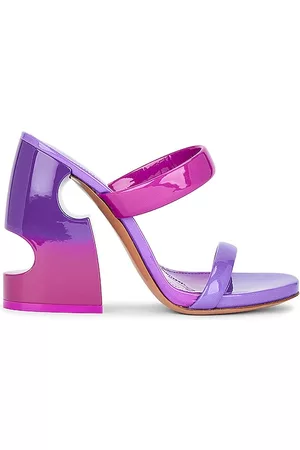 OFF-WHITE Mulher Sapatos Mule - Shade Bulky Patent Lea Mule in - Purple. Size 35 (also in 36, 37, 39, 40).