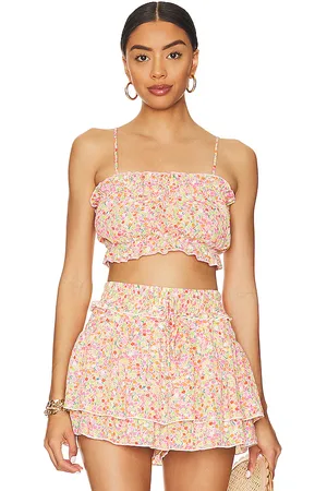 Show Me Your Mumu Dakota Top in - Pink. Size L (also in XS).