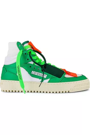 OFF-WHITE Mulher Sapatilhas em Pele - 3.0 Off Court Leather Sneaker in - Green. Size 35 (also in 36, 37, 38, 39, 40).