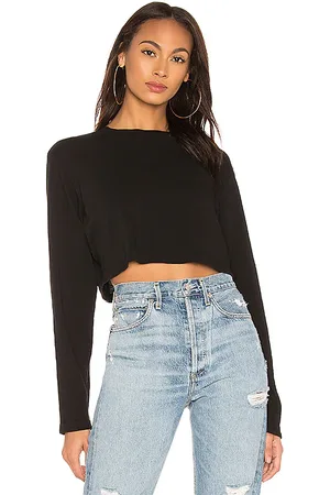 Cotton Citizen Tokyo Crop Shirt in - Black. Size L (also in M).