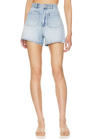 Rollas Mirage Short Lyocell in - Denim-Light. Size 23 (also in 24, 28, 29, 30, 31).