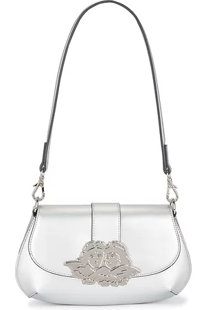 Fiorucci Mulher Carteiras de mão - Angel Plaque Shoulder Bag in - Metallic Silver. Size all.