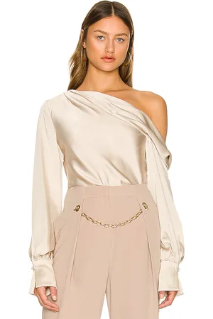 Simkhai Alice One Shoulder Top in - Cream. Size M (also in S).
