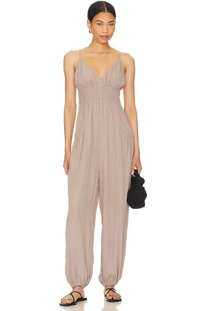 Bobi Black Smocked Jumpsuit in - . Size M (also in L).