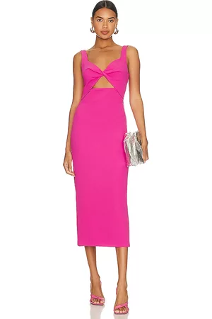 Bardot Mulher Vestidos Midi - Maja Midi Dress in - Pink. Size 10 (also in 4, 2, 6, 8, 12).