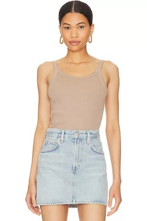 Citizens of Humanity Mulher Tops de Cavas - Katia Tank in - Beige. Size L (also in XS, S, M, XL).