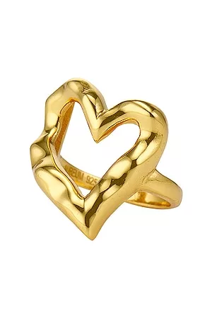 AUREUM Mulher Anéis - Amour Ring in - Metallic Gold. Size 4 (also in 6, 5, 7, 8, 9).
