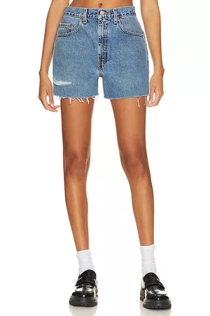 aligrace Mulher Calções - Ali Relaxed Short in - Blue. Size 23 (also in 24, 25, 26, 27, 28, 29, 30, 31, 32, 33, 34, 35).