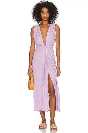 L*Space Mulher Vestidos - Down The Line Cover Up in - Lavender. Size L (also in S, XS, M, XL).