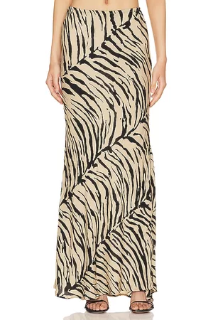 Indah Mulher Saias - Lana Maxi Skirt in - Tan. Size L (also in S, XS, M, XL).