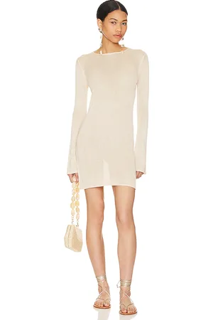 Flook the Label Elysia Mini Dress in - Cream. Size M (also in S, XS).