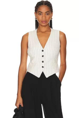 RAG&BONE Mulher Bonés - Priya Vest in - White. Size 0 (also in 00, 2, 4, 6, 8, 10).