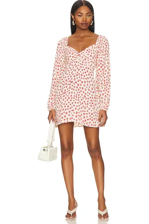 FAITHFULL THE BRAND Amias Mini Dress in - Red. Size XS (also in XXL).