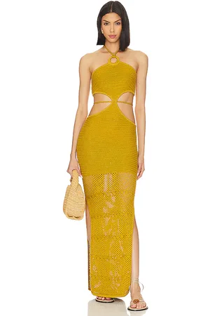 Tularosa Parisa Maxi Dress in - Mustard. Size L (also in XL).