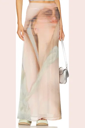 AFRM Jae Maxi Skirt in - Ivory. Size L (also in M, XL).
