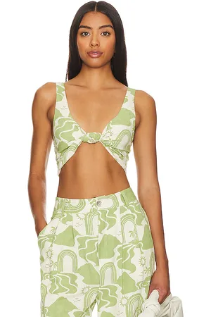 Show Me Your Mumu Bonnie Top in - Green. Size L (also in XL).